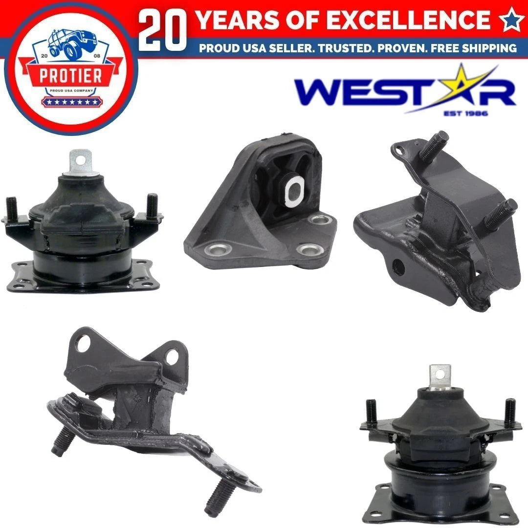 Motor & Trans Mount Set 5PCS Compatible for Automatic Trans 03-07 Honda Accord 6B93BC-57