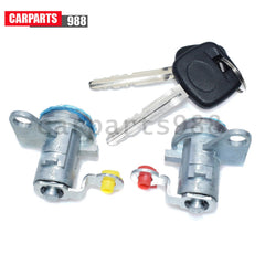 Pair of Door Lock Cylinder with Keys For 96-00 Toyota RAV4 6905142050 6905142060 6B93BC-57