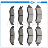 Front and Rear Brake Ceramic Pads For 2007 2008 2009 Chrysler Aspen Performance