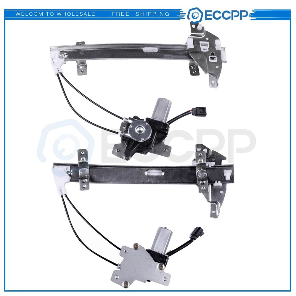 For 1997-2004 Buick Regal Rear LH RH Power Window Regulator With Motor 6B93BC-57