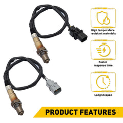 2pcs Oxygen Up+Downstream Sensor Fits 2012-2014 Kia Rio 2012-2015 Kia Soul 1.6L 6B93BC-57