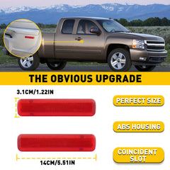 Rear Door Trim Panel Reflector For 03-06 Silverado 1500/2500 HD/3500 Crew Cab EA 6B93BC-57