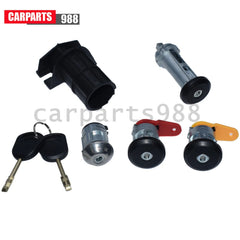 For FORD FIESTA ESCORT COURIER KA COMPLETE DOOR LOCK SET + 2 KEYS 3N21-F22050BB 6B93BC-57