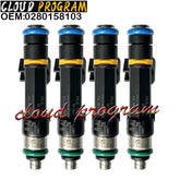 0280158103 Set of 4 Fuel Injectors For FoMoCo 2006-2012 Mazda 3 2.0L 6B93BC-57