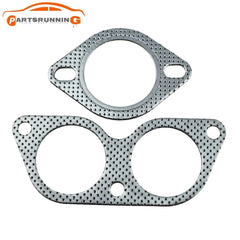 2pcs Exhaust Gasket Flange Cylinder Head Gasket Kit for Lexus IS300 6B93BC-57