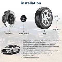 2 Pcs 1" 5x4.5 5x114.3 Hub Centric Wheel Spacers For Lexus RX350 RX450h ES300h