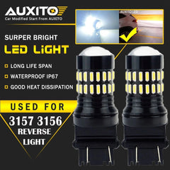 AUXITO 3157 3156 LED Reverse Backup Light Bulbs 6000K White Super Bright 2400LM AUXITO