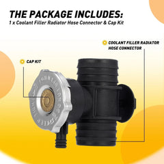 Set Coolant Filler Neck Radiator Hose Connector Cap for Jeep Chrysler Dodge EA 6B93BC-57