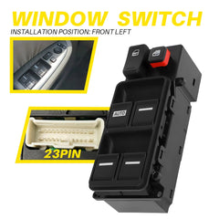 For 2005-2010 Honda Odyssey Driver Power Master Window Control Door Lock Switch 6B93BC-57