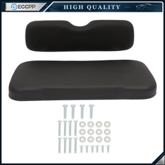 Black Golf Cart Front Cushion Set Fits EZGO RXV 6B93BC-57