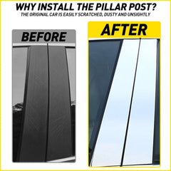 Chrome Pillar Posts for Dodge Ram 2009-2018 4pc Window Door Trim Cover Kit EOA 6B93BC-57