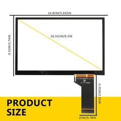 6.5'' Pastable Touch screen for Digitizer VW MIB STD2 Radio Multimedia Navi EOA 6B93BC-57