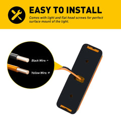 4x Amber 3 LED Side Marker Clearance Lights Waterproof for Trailer Truck RV EOA 6B93BC-57