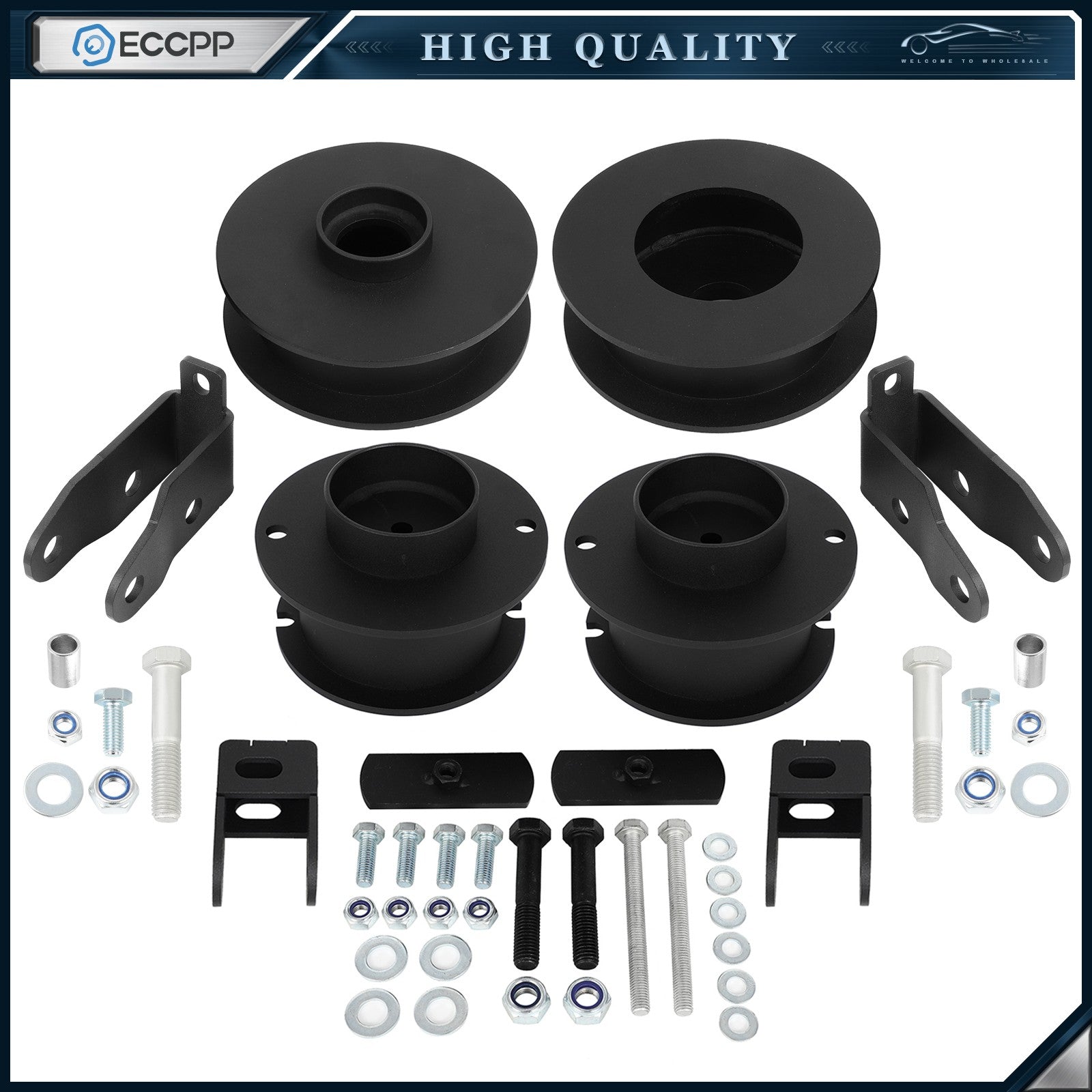 3" Front 2.5" Rear Leveling Lift Kit + Shock Extender For 2014-2022 Ram 2500 4WD 6B93BC-57