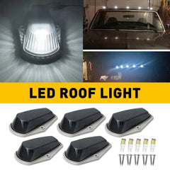 For FORD F150 F250 1980-1997 F350 White Roof Top Lights Cab marker Lights 5Pcs 6B93BC-57