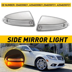 Pair Door Mirror Turn Signal Light Fits Mercedes Benz C250 C300 C350 C63 2008-14 6B93BC-57