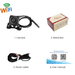 Wireless Wifi Car Reversing Camera 170° Lens AHD Reversing Image Ios/Android