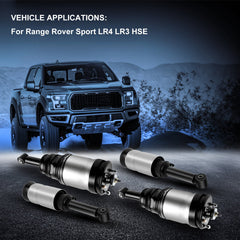 4 Pcs Front + Rear Air Suspension Struts For Range Rover Sport LR4 LR3 HSE 6B93BC-57