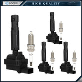 4 Pcs For 2003 2004 2005 Mercedes-Benz C230 1.8L L4 Ignition Coil and Spark Plug KOEEP