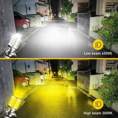 For Motorcycle 6500K H4 LED Hi/Lo Beam Front Light Bulb Super Bright Headlight A 6B93BC-57