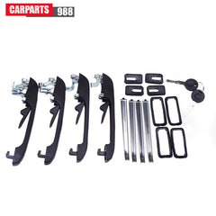 4Pcs Outside Door Handle Front Rear Left Right For VW Golf Jetta Rabbit Scirocco 6B93BC-57