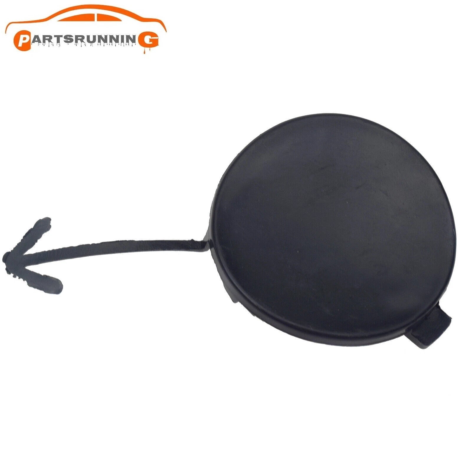 For 2012-2017 Hyundai Accent 865171R000 Front Bumper Tow Hook Eye Black Cover 6B93BC-57
