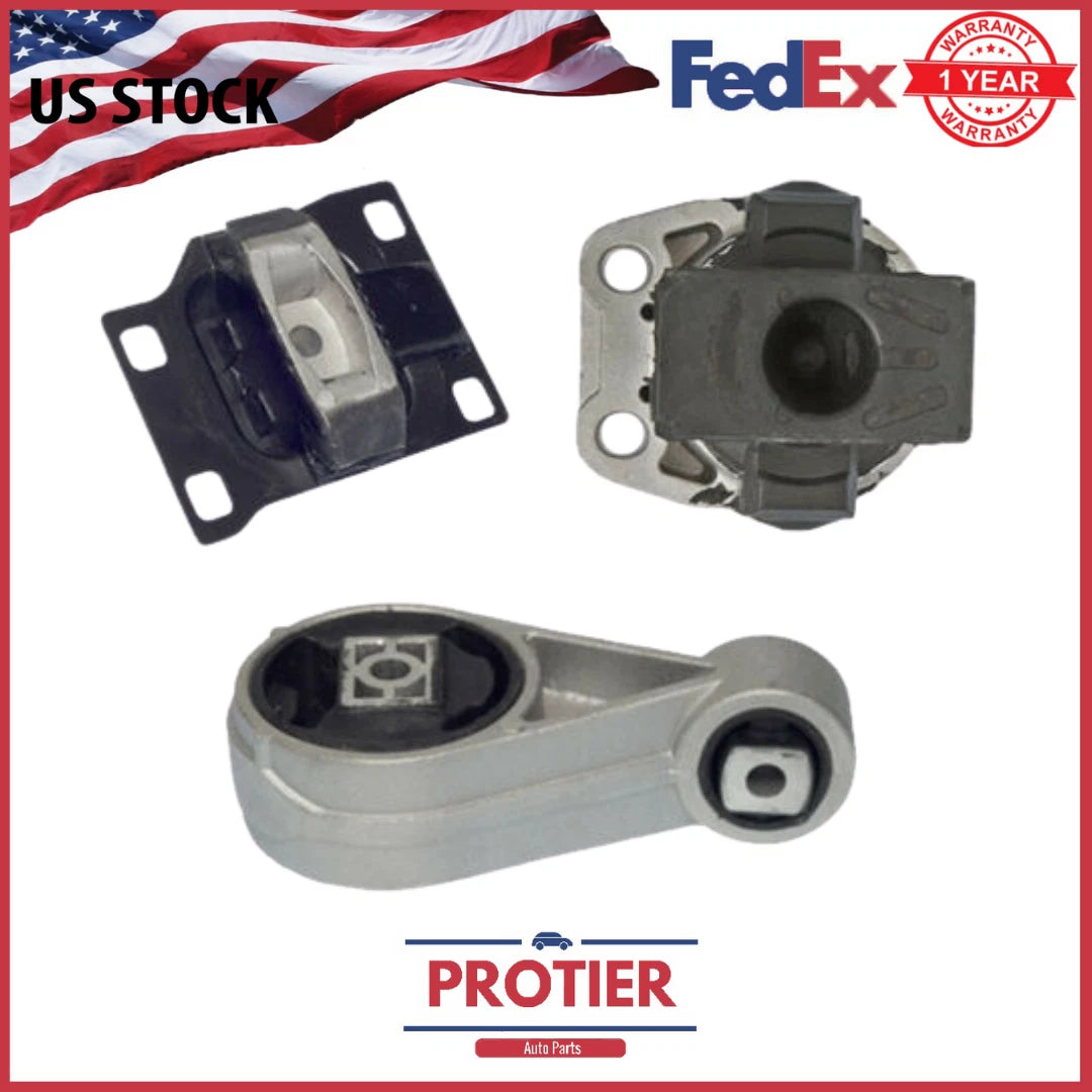 2008-2011 Ford Focus 2.0L Engine Motor & Trans Mount Set 3PCS 6B93BC-57