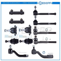 12pcs For 1996-1998 1999 Chevrolet GMC Ball Joint Tie Rod Ends Pitman Idler Arms KOEEP