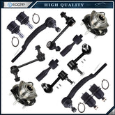 14Pcs Front Steering Tie Rod End Ball Joint Sway Bar For 2002-2003 GMC Envoy XL KOEEP