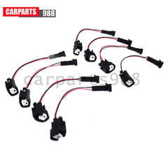 8Pcs LQ4 LQ9 4.8 5.3 6.0 Wire Harness to LS2 LS3 LS7 EV6 Injector Adapters Kit 6B93BC-57