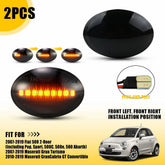 Dynamic LED Side Marker Lights For 2007-19 Fiat 500 2-Door/Maserati Gran Turismo 6B93BC-57