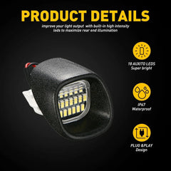 For Chevy S10 GMC Sonoma Blazer Jimmy SMD LED License Plate Light Tag Lamp EA 6B93BC-57