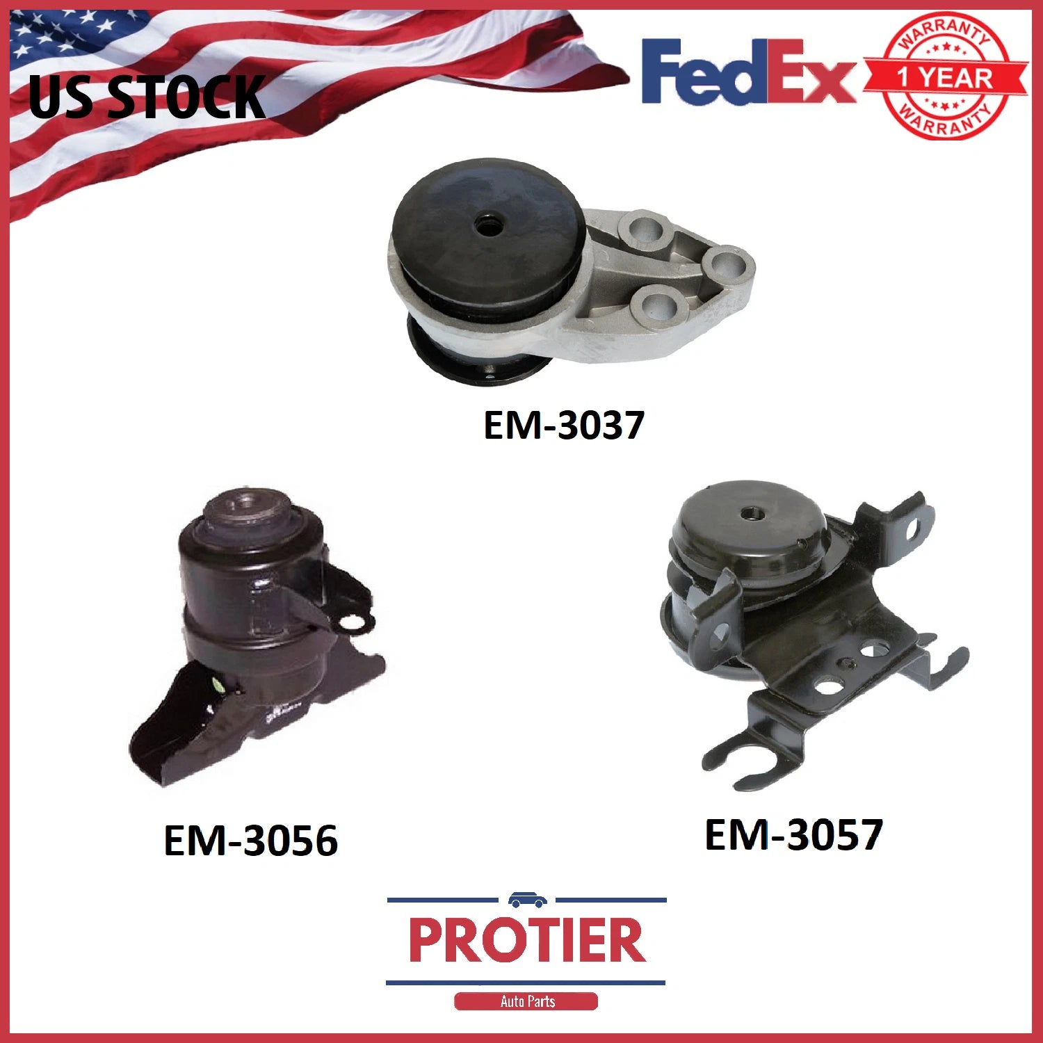 Engine Motor & Trans. Mount Set FOR 2001-2004 Ford Escape 2.0/3.0L 6B93BC-57