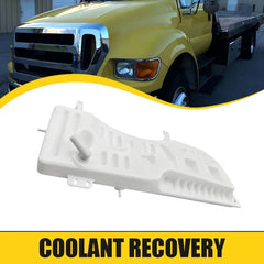 Recovery Overflow Coolant Tank White For 2000-05 Ford F650 F750 F81Z-8A080-AA EA 6B93BC-57