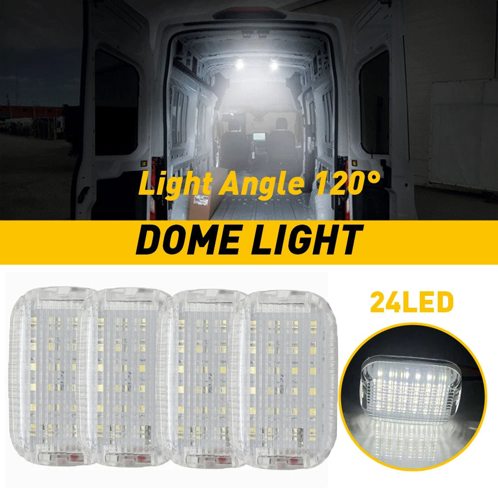 4PC For 2015-2024 Ford Transit 150 250 350 HD LED Dome Light Cargo Area Interior 6B93BC-57