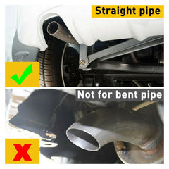 Car Muffler Tip Dual Exhaust Pipe Tail Burnt Blue Titanium Stainless Steel Rear 6B93BC-57