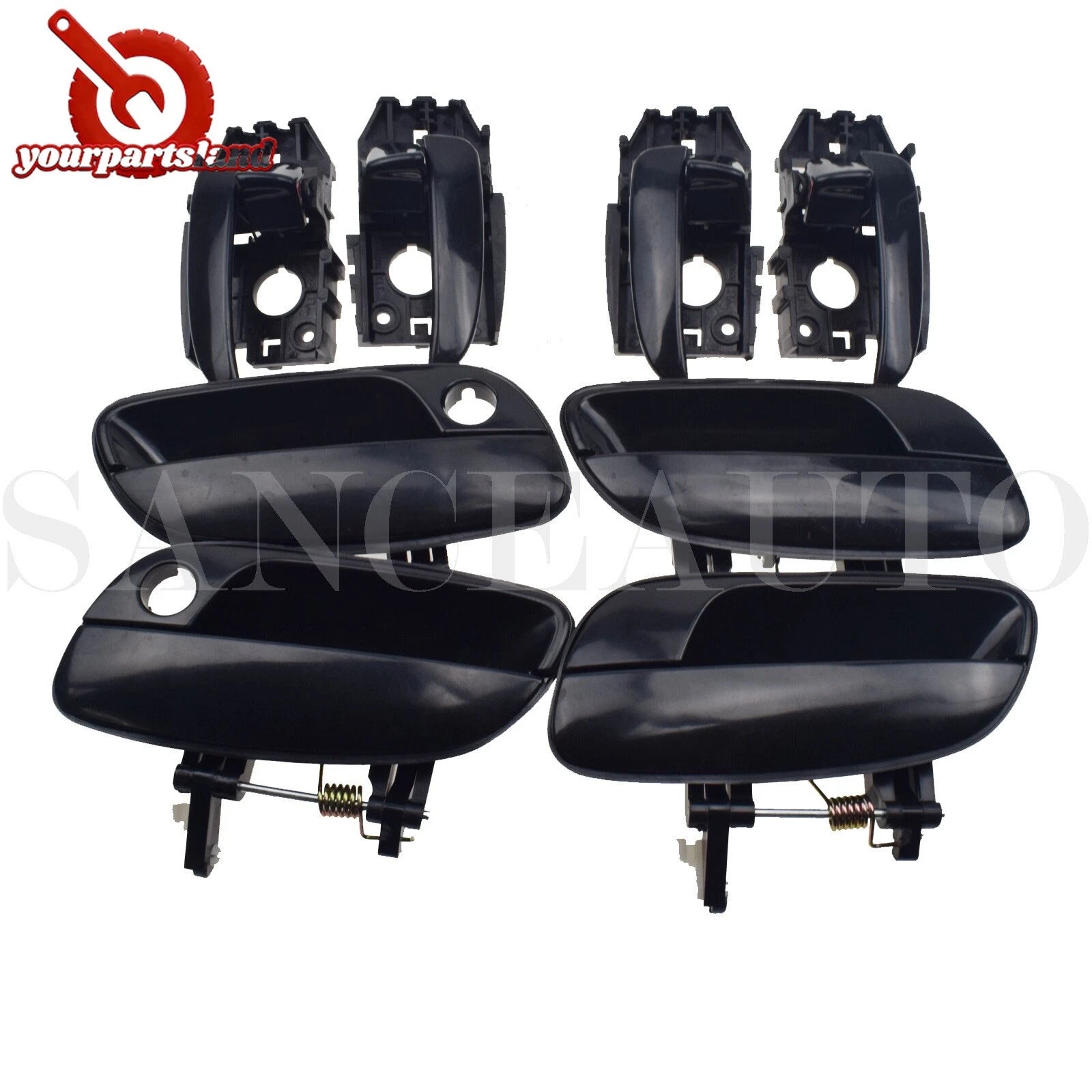 8Pcs Left Right Front Rear Inside Outside Door Handles For HYUNDAI ELANTRA 01-06 6B93BC-57