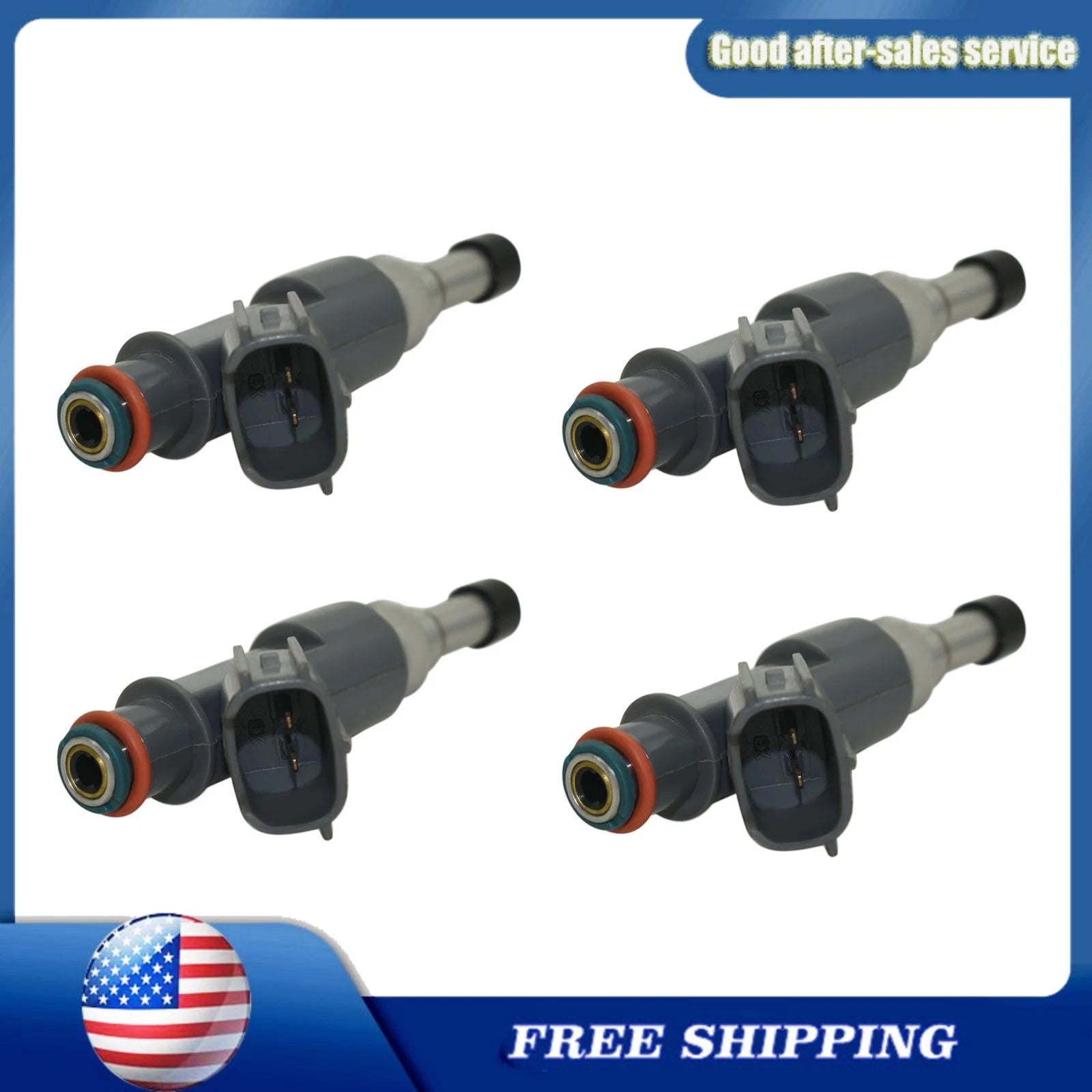 4PCS Fuel Injectors 23250-75100 For Toyota Tacoma 4Runner Hiace 23209-75100 6B93BC-57