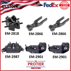 Engine Motor & Trans Mount Set (6 PCS) for 2000-2005 Chevrolet Impala 3.4L 6B93BC-57