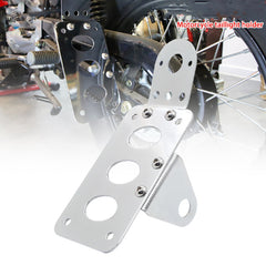 Chrome Side Mount License Plate Bracket Holder for Harley Cruiser Chopper Yamaha