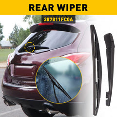 Rear Windshield Wiper Arm & Blade Set For Nissan Murano 2004 2005 2006 2007-2015 6B93BC-57