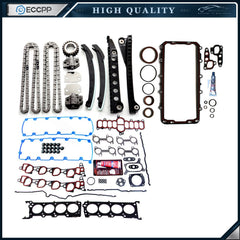 Full Gasket Set Timing Chain Kit For 98 Ford E-150 Econoline Club Wagon 5.4L V8 6B93BC-57