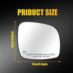 For 2008-16 TOWN COUNTRY 2008-20 GRAND CARAVAN Mirror Glass Heated Right Side 6B93BC-57