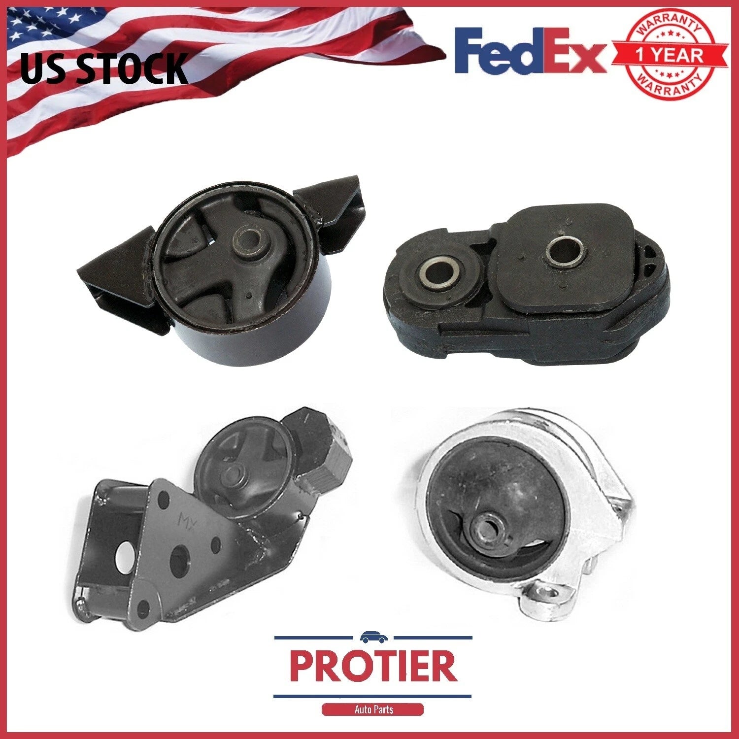 Engine Motor & Manual Transmission Mount Set for 1995-1998 200SX 2.0L 6B93BC-57