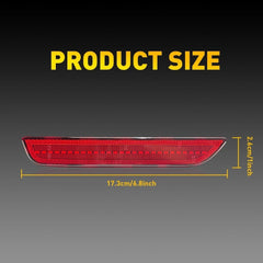 For 2010-2014 Ford Mustang Red Lens LED Rear Bumper Side Marker Light Lamp Pair 6B93BC-57