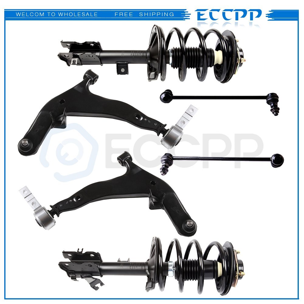 6pc Front Strut Lower Control Arm Sway Bar End Link Kit for 03-07 Nissan Murano KOEEP