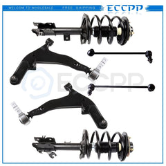 6pc Front Strut Lower Control Arm Sway Bar End Link Kit for 03-07 Nissan Murano KOEEP