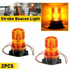 30 LED Strobe Beacon Forklift Light Truck ATV Rooftop Amber Emergency Warning 2X 6B93BC-57