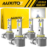 LED Headlight Bulbs Combo Kit 9005 9006 High Low Beam 6500K White Bright M6 EOA 6B93BC-57