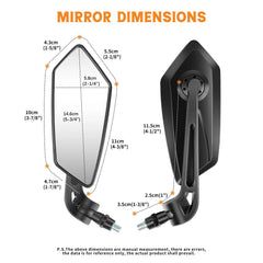For Honda XR600R XR650L XR 600 200 150L 125L Motorcycle Rear View Side Mirrors